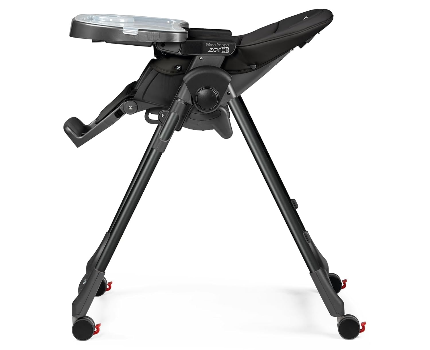 Peg Perego Prima Pappa Zero 3 - High Chair - for Children Newborn to 3 Years of Age - Made in Italy - True Black (Black)