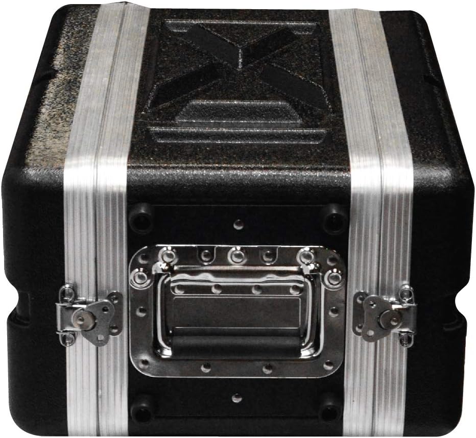 Seismic Audio - SALWR4S - Lightweight 4 Space Compact ABS Rack Case - 4U PA DJ Amp Effects Shallow Rack Case