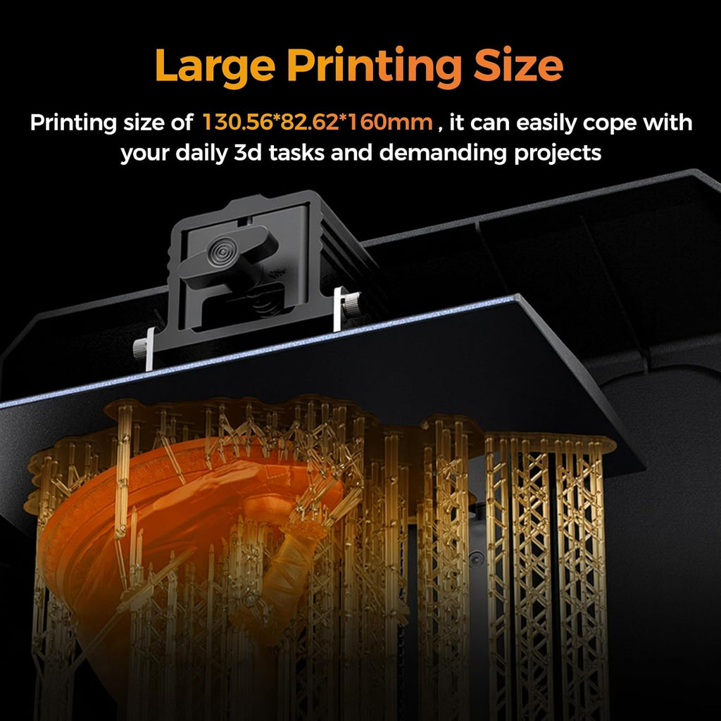Creality 3D Printer HALOT R6 Resin 3D Printers:Upgraded Light Source with High-Precision Printing LCD Monochrome Screen,Easy Operation No Assembly Required for Kids and Beginner