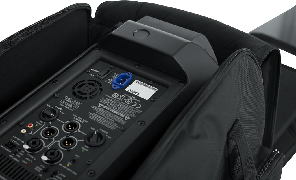 Gator Cases Rolling Speaker Bag for Small Format 12' Loudspeakers with Retractable Pull Handle (GPA-712SM)