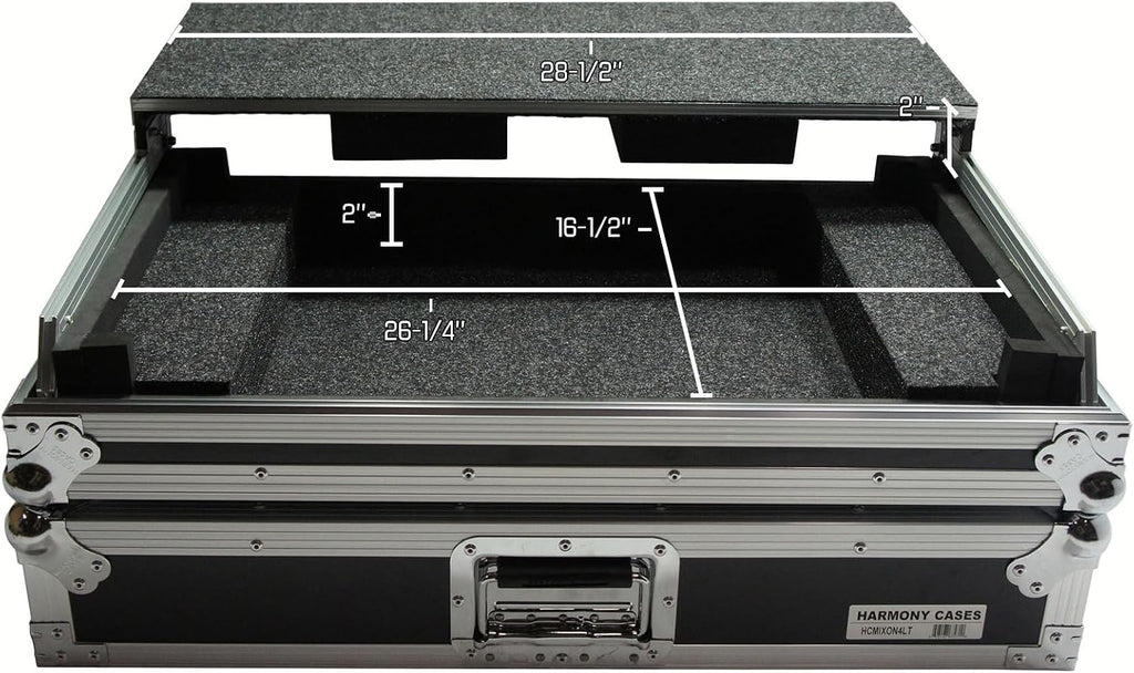 Harmony Audio HCMIXON4LT Flight Glide Laptop Stand DJ Custom Case Compatible with Reloop Mixon 4