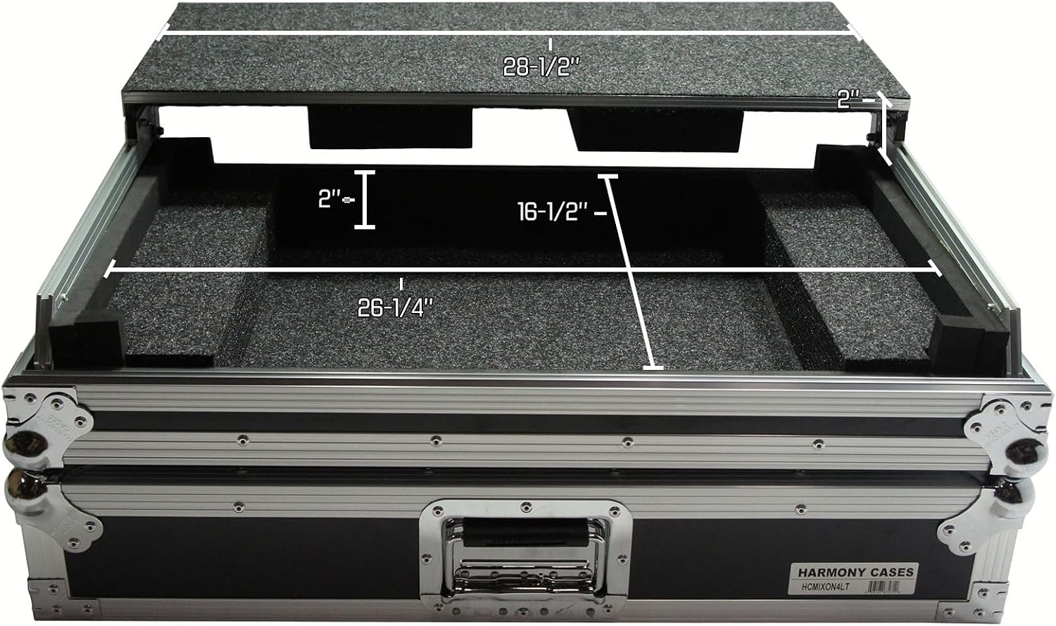 Harmony Audio HCMIXON4LT Flight Glide Laptop Stand DJ Custom Case Compatible with Reloop Mixon 4