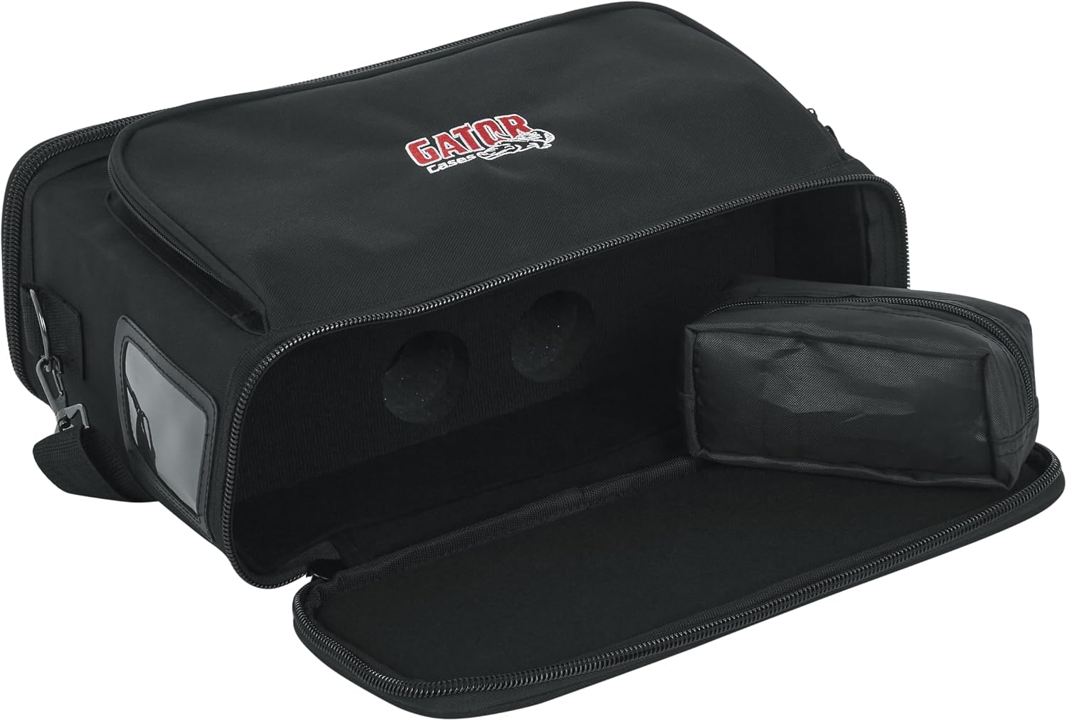 Gator Cases Padded Carry Bag to Hold Shure BLX Style Wireless System with (2) Microphones and (2) Body Packs, (GM-DUALW)