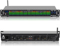Home Audio Equalizer, Professional 31-Band Digital Equalizer,Noise Reduction Rack Mount Audio Spectrum Analyzer,Stereo graphic equalizer Real-time frequency level display