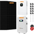 48V 10kw Off Grid Solar System Complete Kit Home Solar Power System Complete Kit with Solar Panels Solar Inverter Solar Battery 10KW 20KW 30KW (10 * 550W PV+1 * 10 Inverter+2 * 5Kwh Battery)