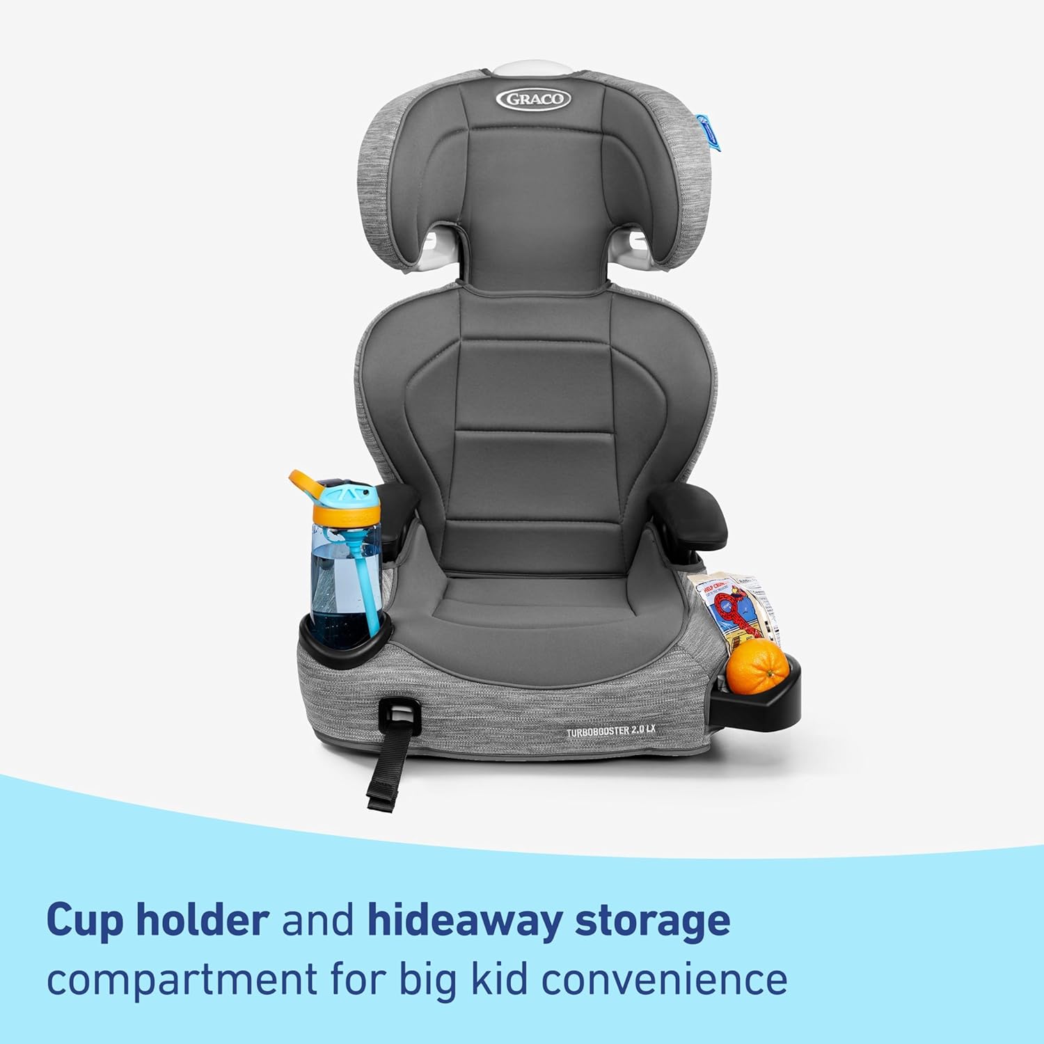 Graco® TurboBooster 2.0 LX Highback Booster Seat with Latch System Gannon; Infant to Toddler Transition car seat Safe & Comfortable