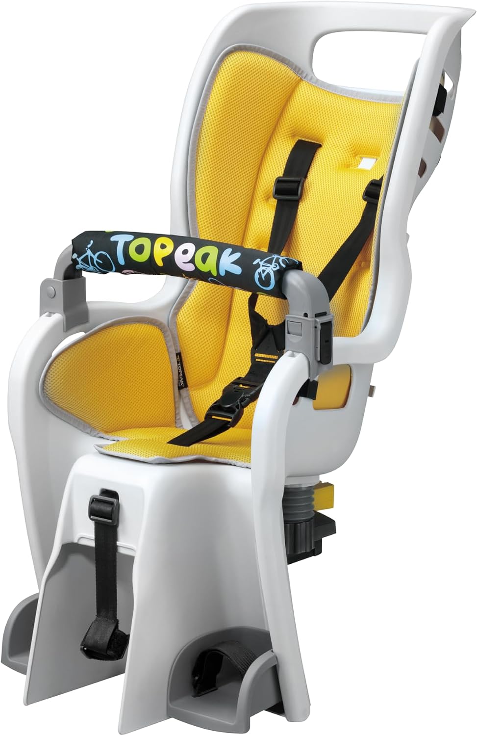 Topeak BabySeat II with MTX 2.0 Rack for 26' Non-Disc Bikes – Child Seat with Suspension System, Adjustable Harness, Wrap-Around Safety, Roll Bar Handle, QuickTrack Compatible, 60 lb Capacity, TCS2208