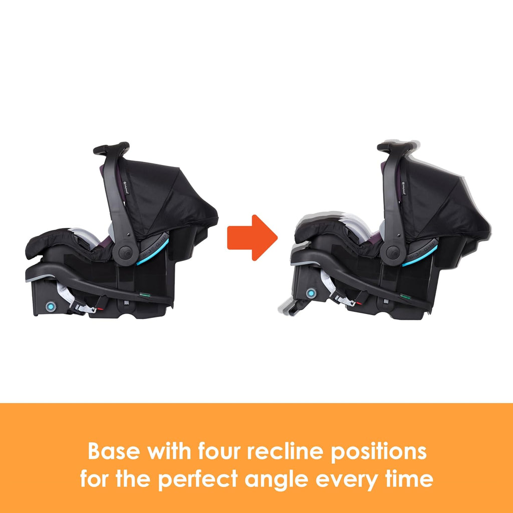 Baby Trend Secure-Lift Infant Car Seat, Dash Plum – Compact Lightweight Carrier, Infant Comfort Cushioning, Adjustable Harness Fit