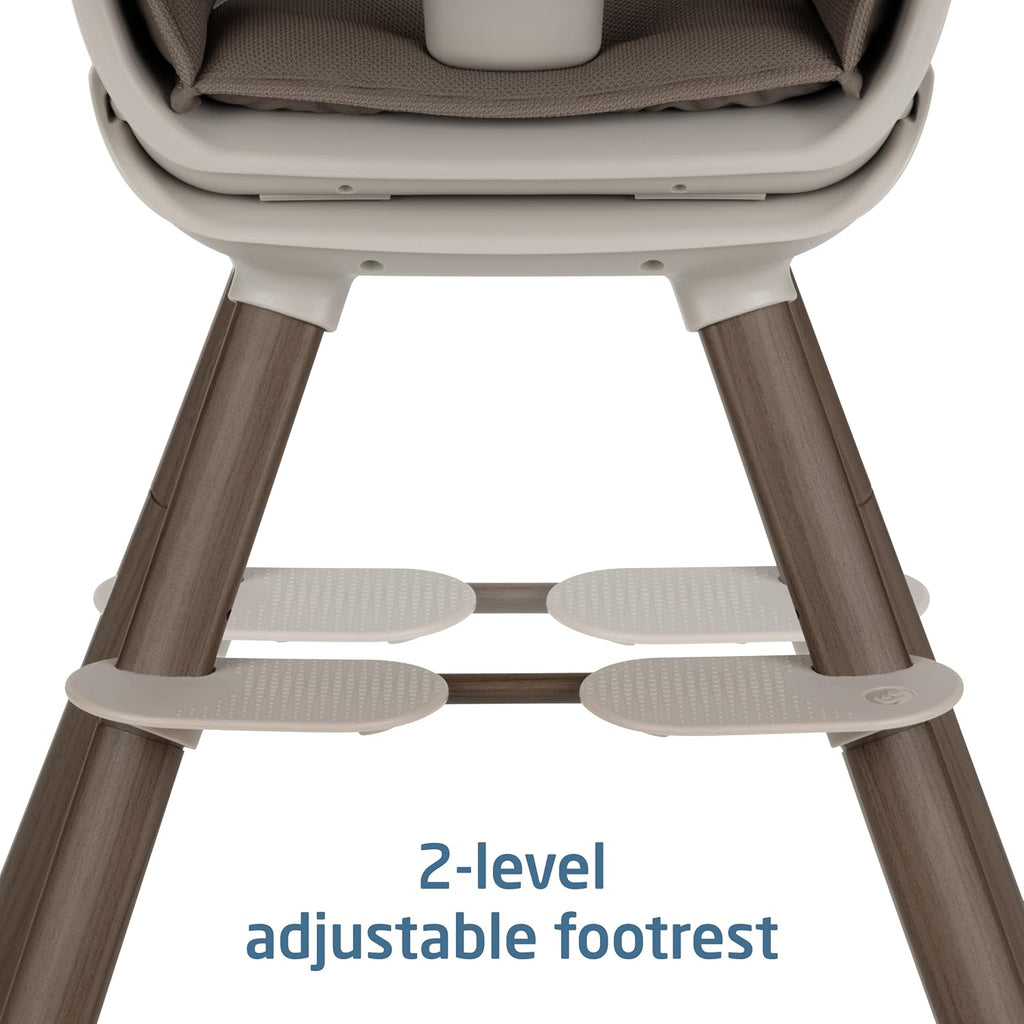 Maxi-Cosi Moa 8-in-1 High Chairs for Babies and Toddlers, Machine Washable Infant High Chair, Compact, Convertible High Chair Lightweight Design, Truffle