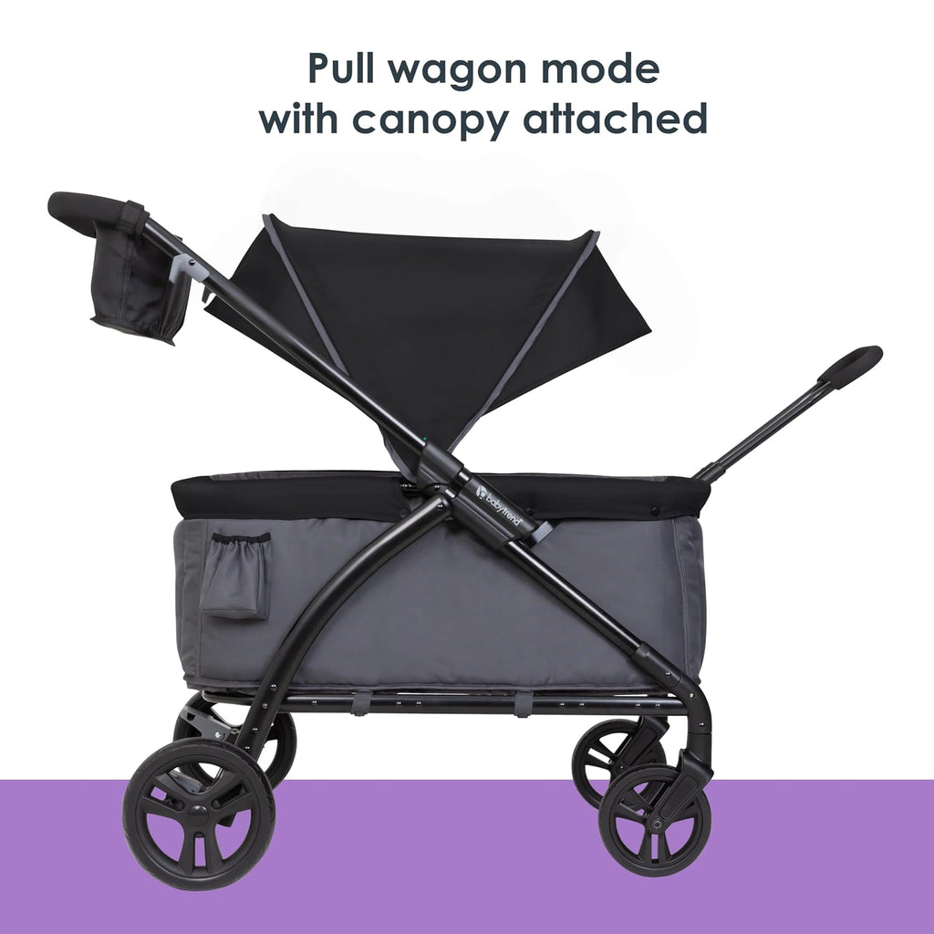 Baby Trend Tour™ LTE 2-in-1 Stroller Wagon, Gravity Black