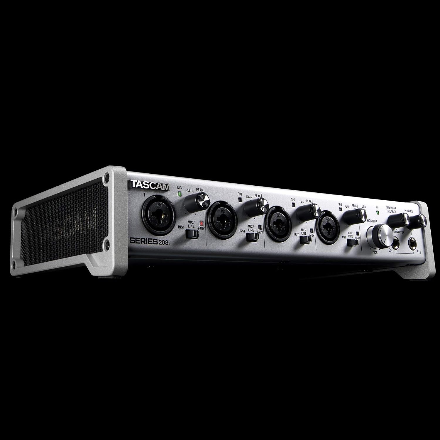 Tascam SERIES 208i 20 IN/8 OUT USB Audio Interface with MIDI, DAW Recording Software for Songwriting, Podcasting, Recording
