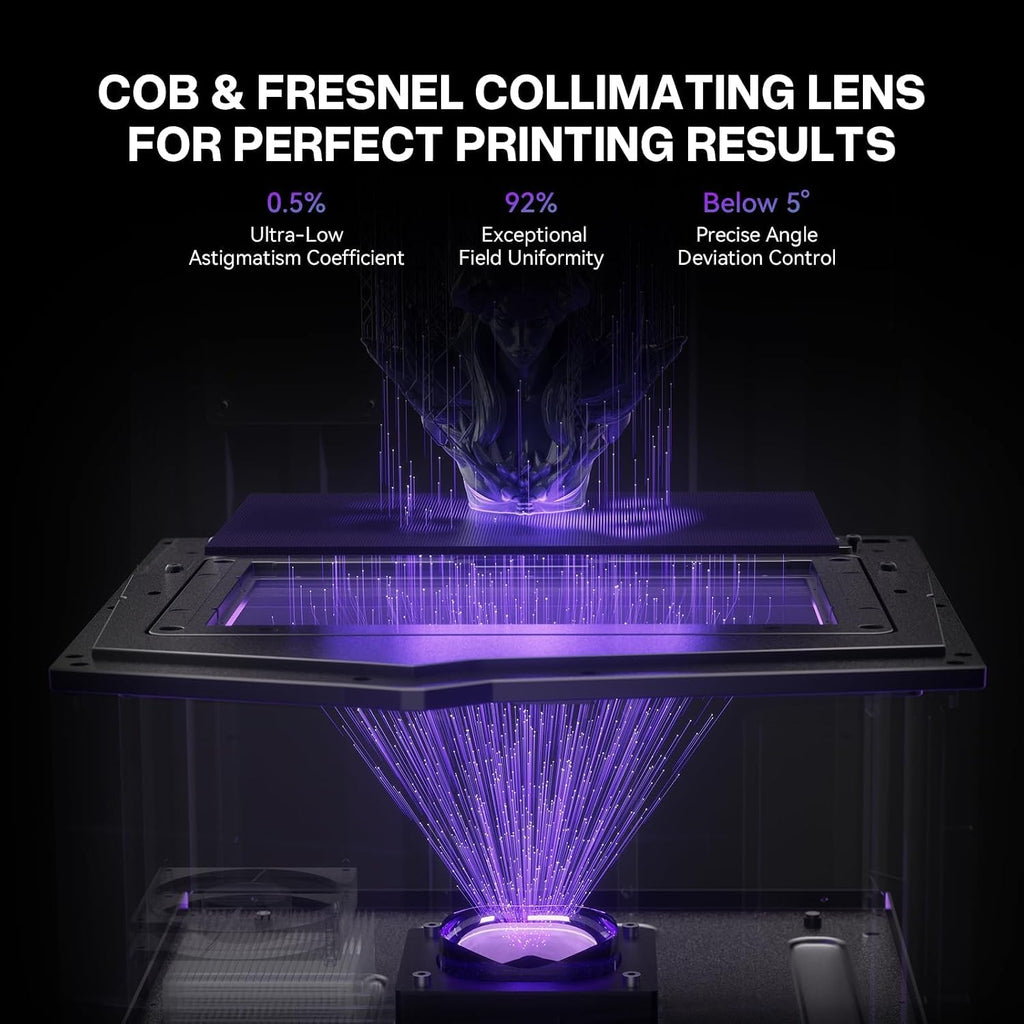 ELEGOO Saturn 4 Ultra 10'12K MSLA 3d Printer, Smart Resin Printer with AI Camera and Mechanical Sensor, 150mm/h Fast Printing, Auto-Leveling, WiFi Cluster Printing, Printing Size 8.62x4.84x8.66 Inches