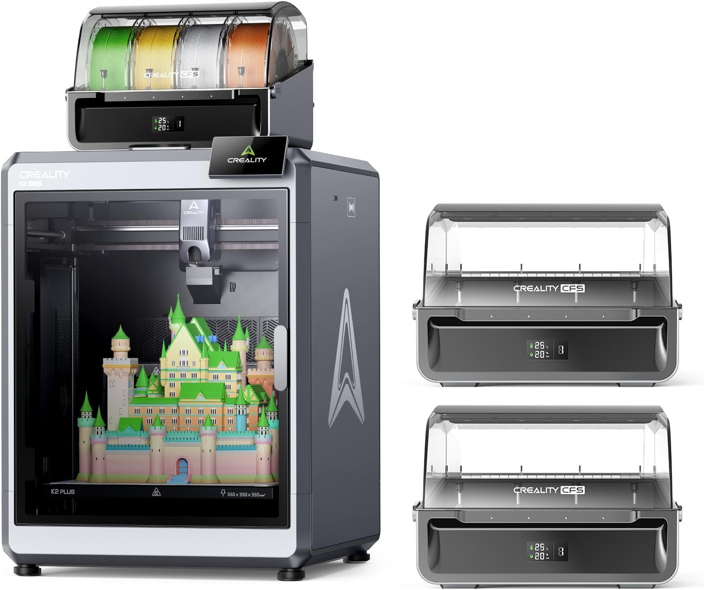 Creality K2 Plus Combo 3D Printer, Bundle with CFS*2