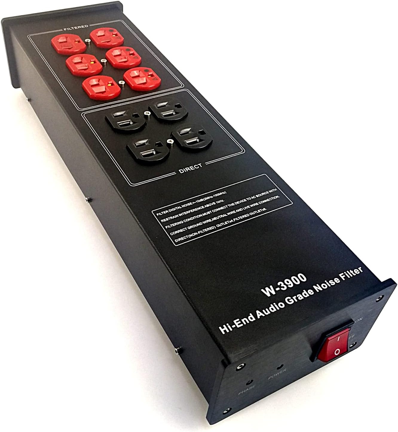 WAudio W-3900B AC Noise Power Conditioner with 3.3ft Audiophile Power Cord