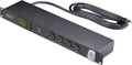 StarTech.com 16-Outlet Horizontal Rack Mount Metered PDU, 1U Server Power Strip w/Surge Protector, 8ft/2.4m Power Cable, TAA