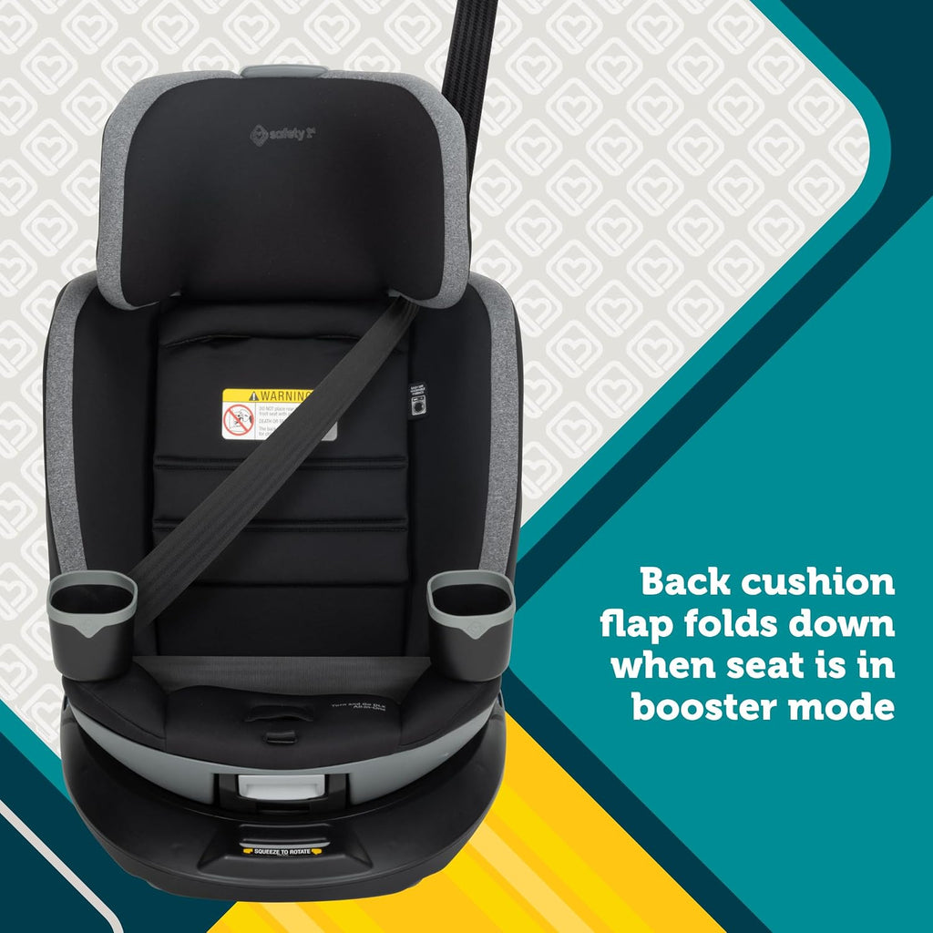 Safety 1st Turn and Go 360 DLX Rotating All-in-One Convertible Car Seat, Stonington