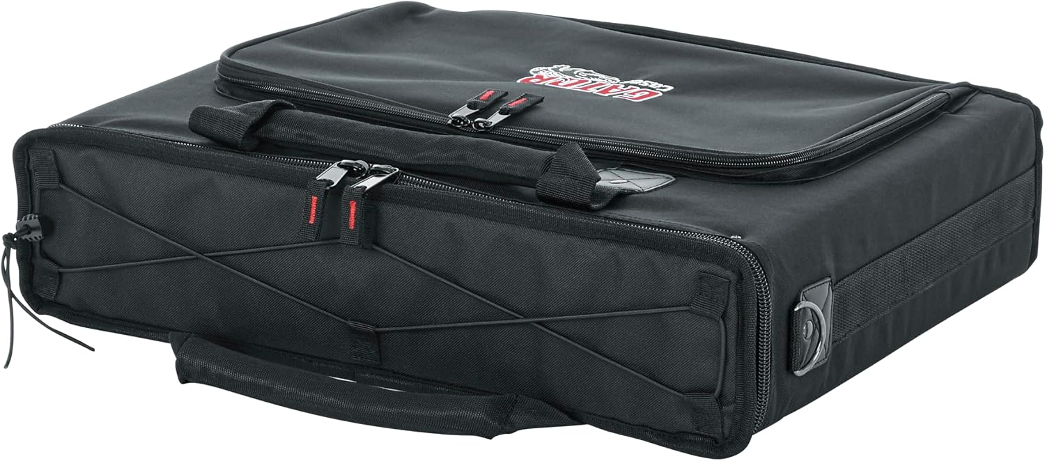 Gator Cases Portable 2U Rack Bag with 14' Rackable Depth, (GRB-2U)
