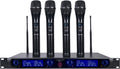 Sound Town 4 Channels Professional UHF Wireless Microphone System with Rack Mountable Metal Receiver and 4 Handheld Mics, for Church, School, Outdoor Wedding, Meeting, Party and Karaoke