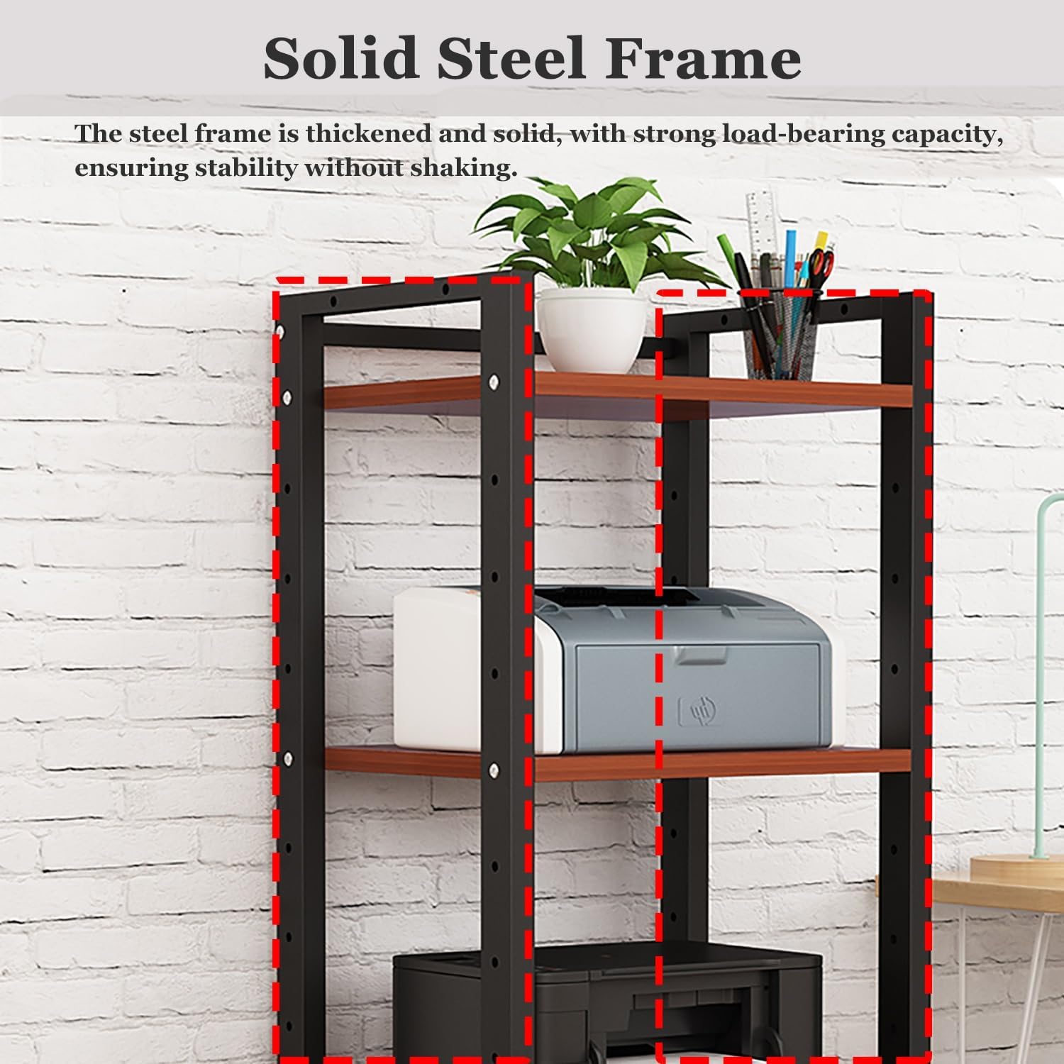 5 6 7 Tier AV Media Cabinet Stand, 4.6FT Tall Audio Tower Rack, Corner TV Stand with Adjustable Shelf, Modern Stereo Racks and Stands for Living, Gaming, Recording Room(Black-2, 7 Tier)