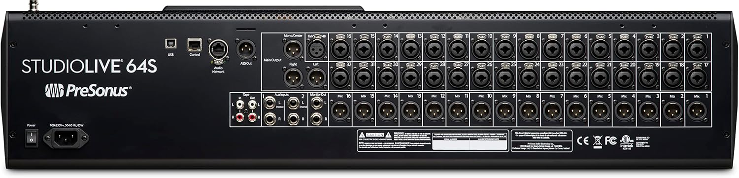 PreSonus StudioLive Series III 64S Digital Console Mixer with Studio One Pro Software