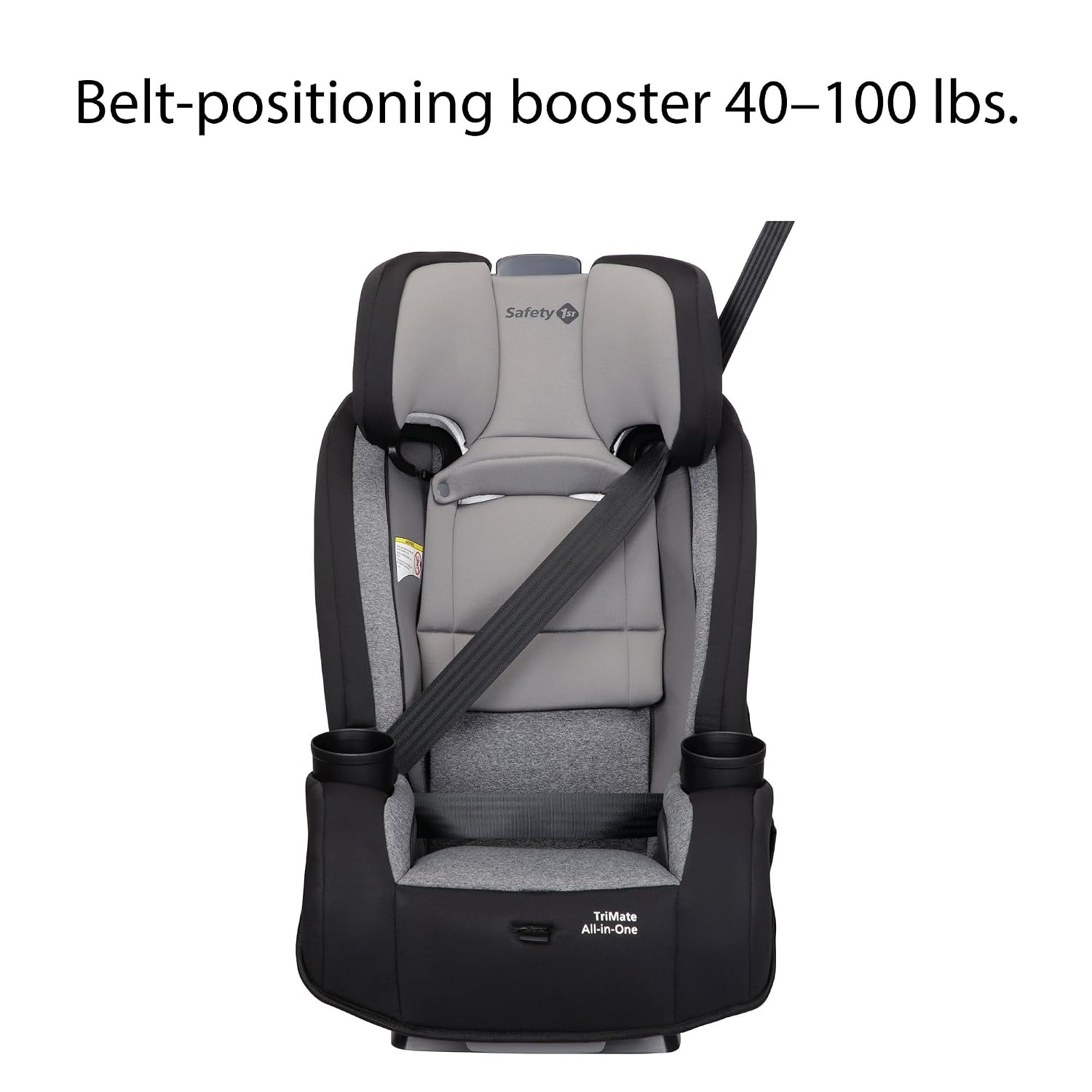 Safety 1st Convertible Car Seat, Convert from Rear to Forward Facing and Belt-Positioning Booster, High Street, From Birth to Age 10, TriMate