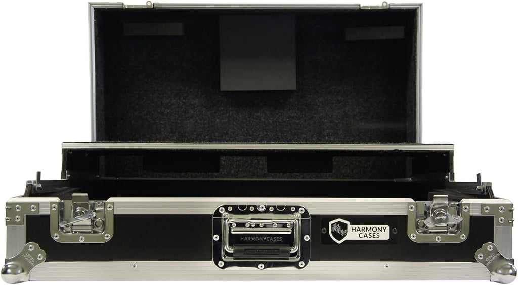 Harmony Audio HCXDJRX3WLT Flight Road DJ Custom Case fits Pioneer XDJ-RX3 Controller W/Wheels & Laptop Gliding Slide Shelf