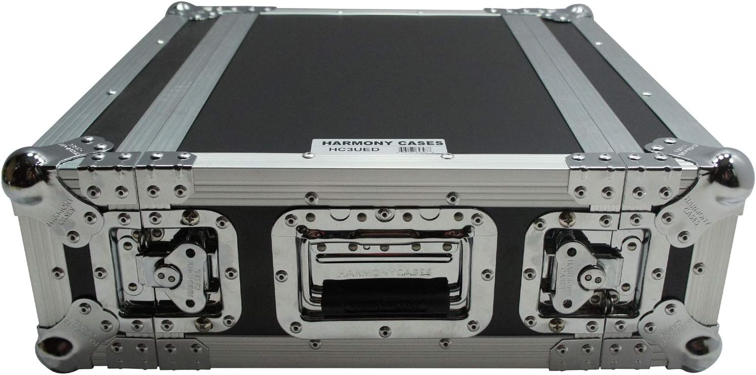 Harmony Audio Cases HC3UED Pro DJ Flight 3U FX Effect 16' Depth Road Vertical Case