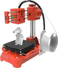 3D Printer Mini Desktop Printing Machine for Kids,100x100x100mm Printing Size,with TF Card,Sample Filament,Removable Platform,One-Touch Printing,for Beginners,Kids,Teens Orange
