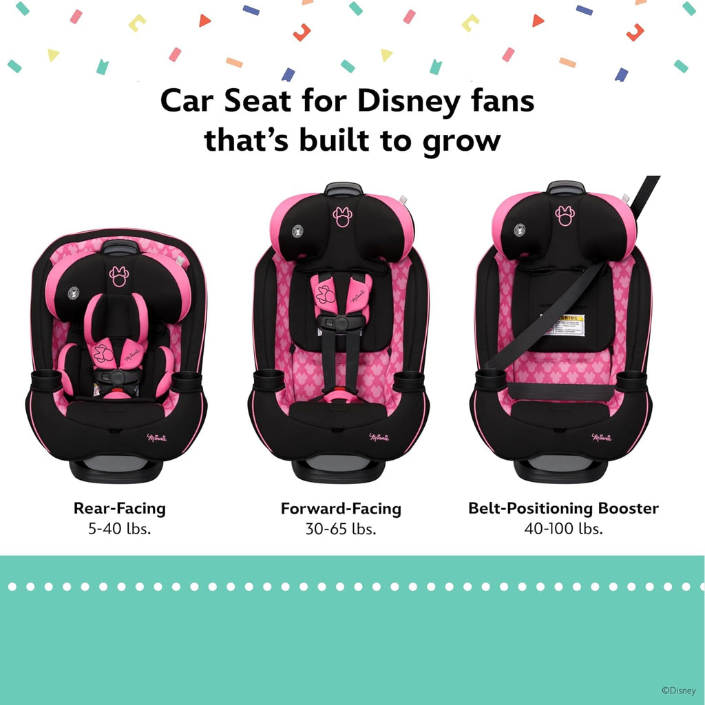 Disney Baby Grow and Go All-in-One Convertible Car Seat, Midnight Minnie