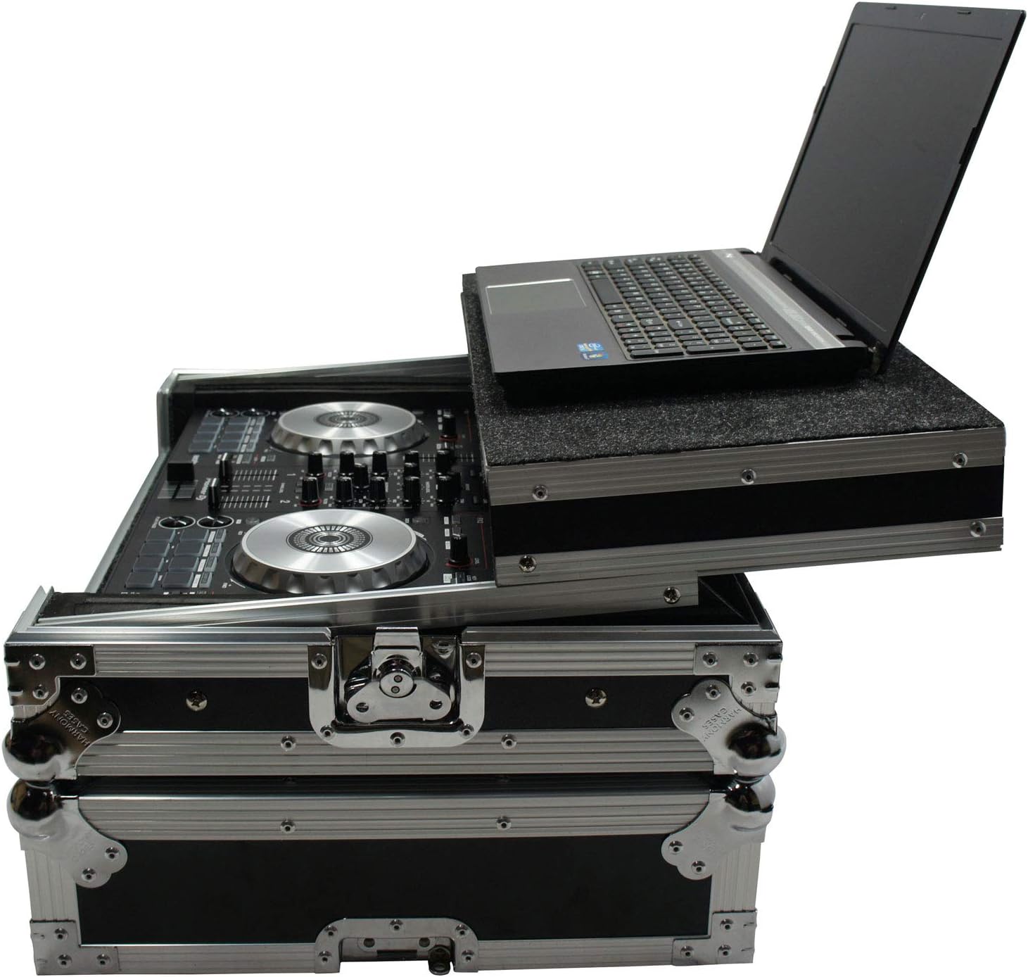 Harmony Audio HCMINILT Flight Glide Laptop Stand DJ Custom Case Compatible with Denon DN-MC4000