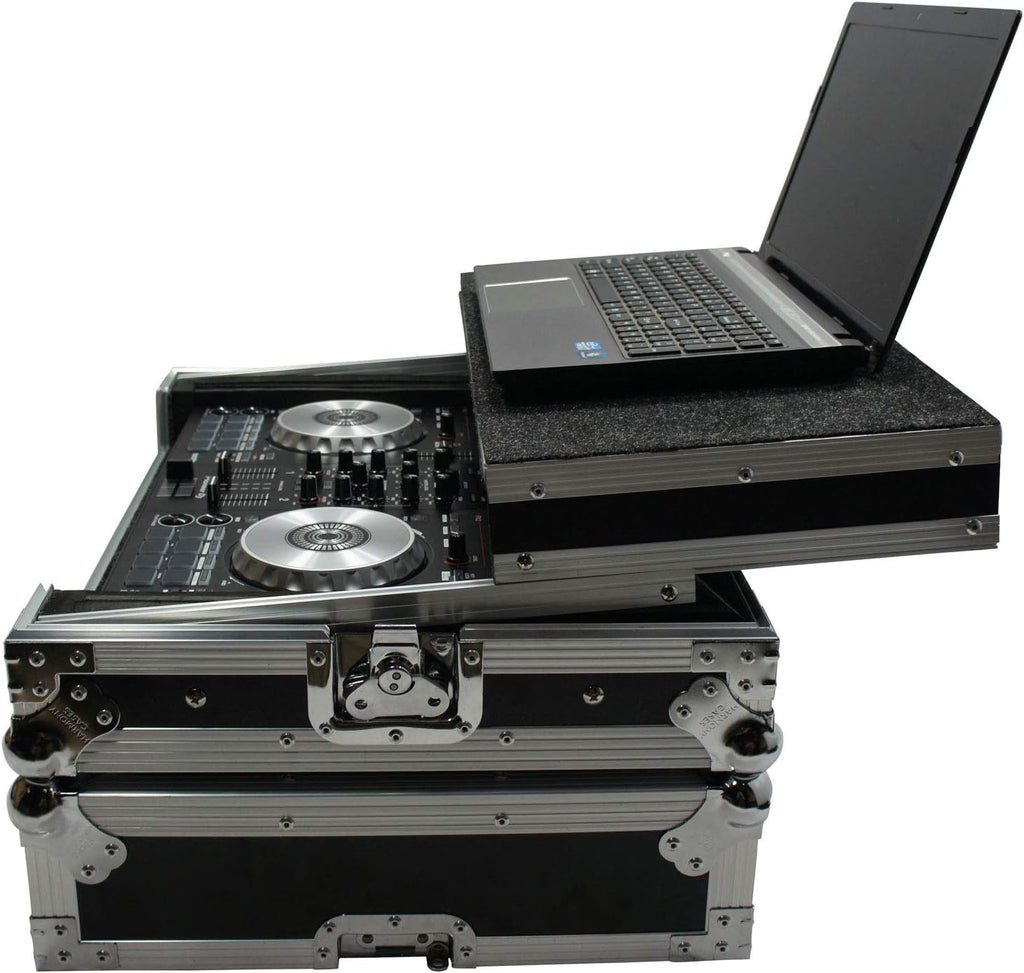 Harmony Audio HCMINILT Flight Glide Laptop Stand Road DJ Case Compatible with Reloop BeatPad 2