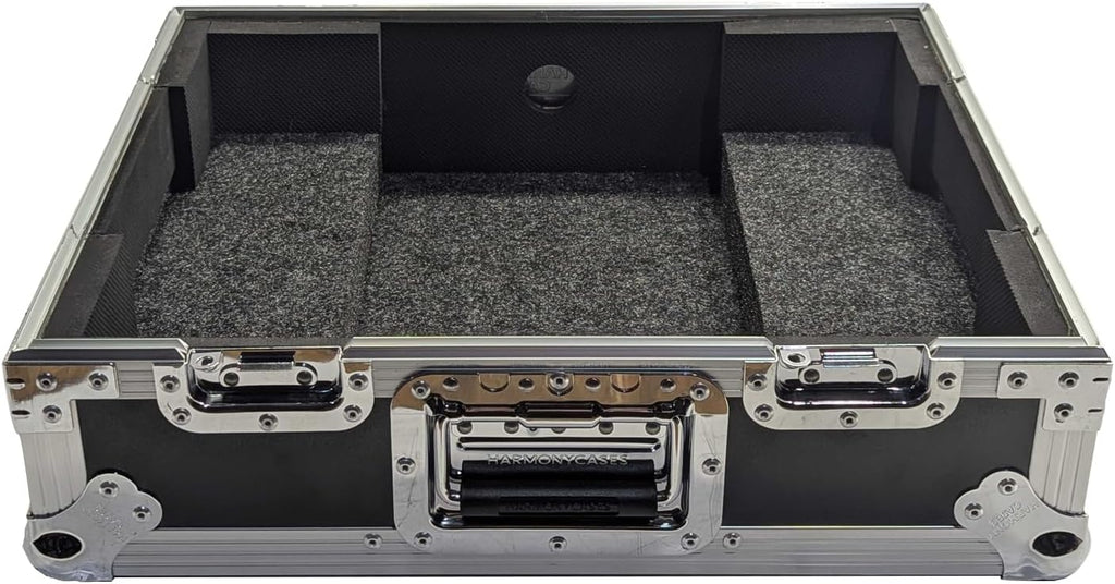 Harmony Audio Cases HCPLXCRSS12 Custom DJ Case Compatible with Pioneer DJ PLX-CRSS12 Digital-Analog Turntable with Foam-Lined Interior and Adjustable Foam Velcro Inserts - Black