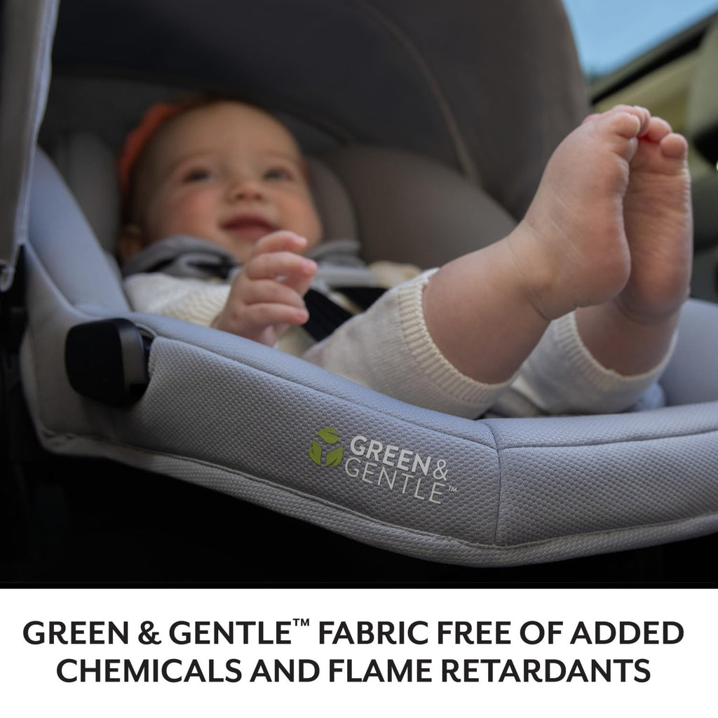 Evenflo LiteMax NXT Rear-Facing Lightweight Preemie and Infant Car Seat 3-30lbs with SensorySoothe. Easy Install with Base (Agate)