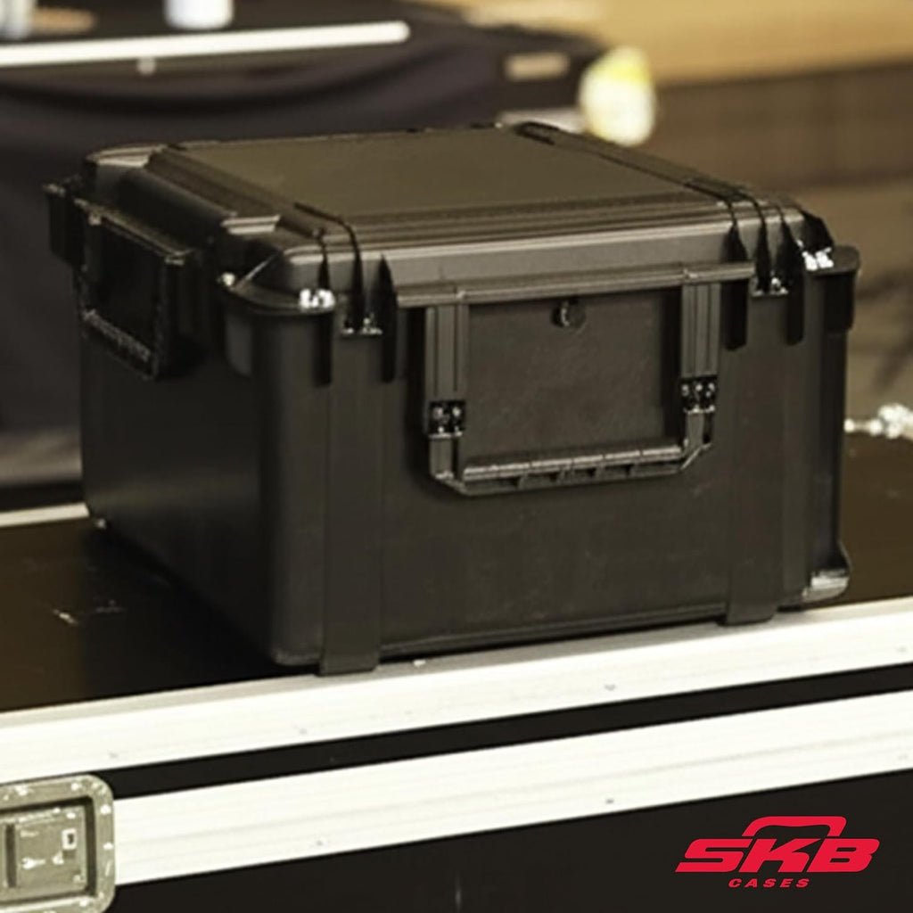 SKB iSeries 6U Fly Rack, Waterproof Polypropylene Hard Case with Durable Latches for Travel and Storage, Ideal for Musicians, 20 Inch, Black