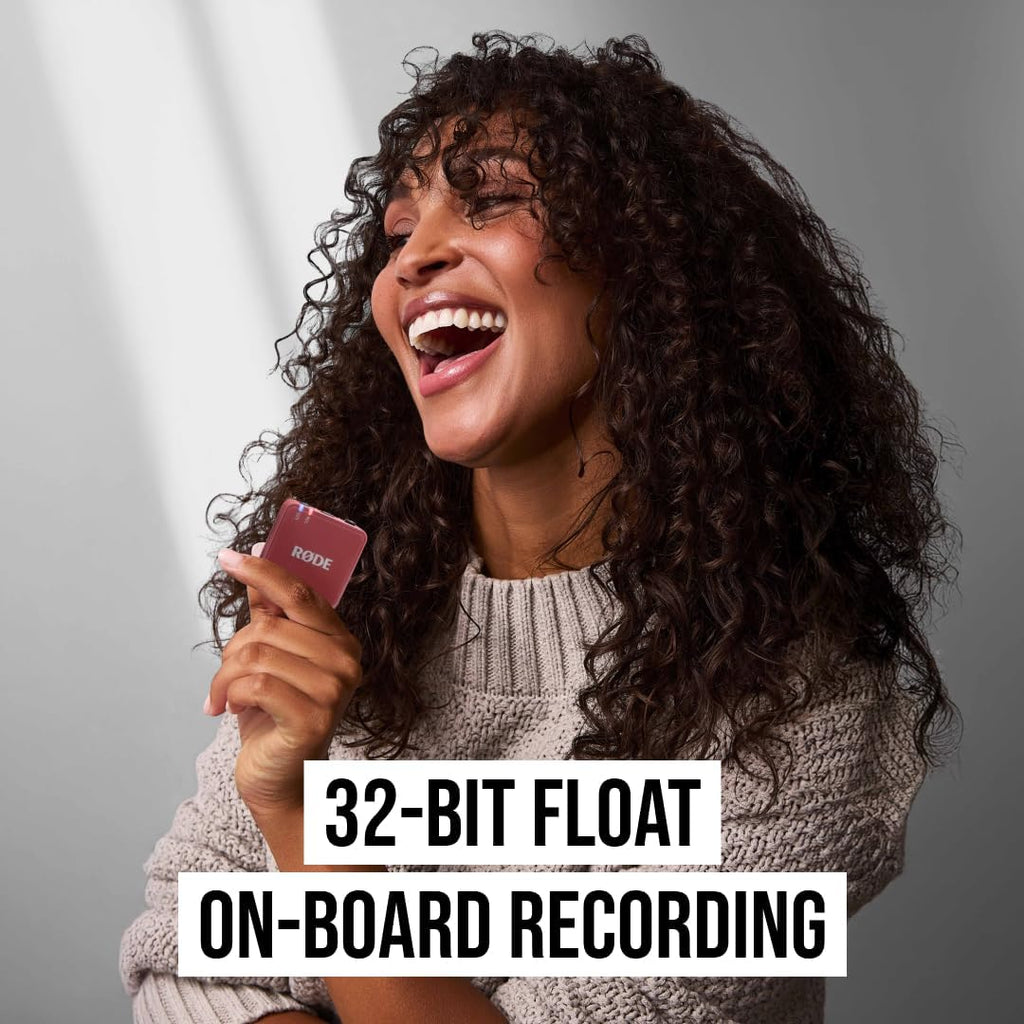 RØDE Wireless GO (Gen 3) – Compact Wireless Mic – Pristine Audio, 32-bit Float Recording, Automatic Level Control, for Phones, Cameras and Computers (Rose)