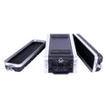 Crossrock Stackable 2U Rack Case, Strong Molded with Heavy Duty Hardware, Shallow 14.25' Depth(CRA8602US)