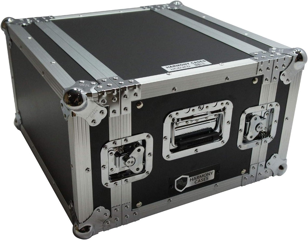 Harmony Audio Cases HC6UED Pro DJ Flight 6U FX Effect 16' Depth Road Vertical Case