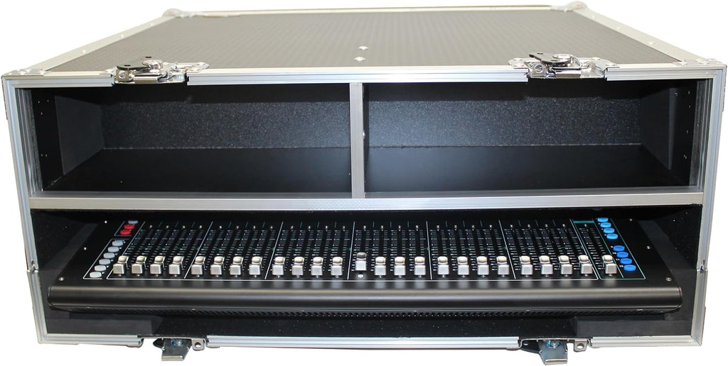ProX XS-AHSQ7DHW ATA Digital Audio Mixer Flight Case for Allen & Heath SQ7 Console with Doghouse compartment and Caster wheels