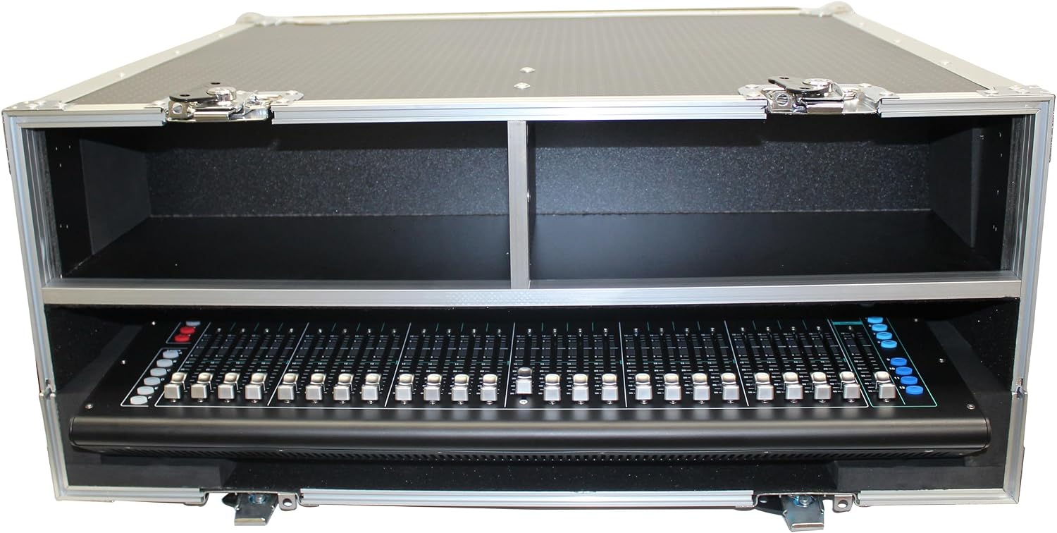 ProX XS-AHSQ7DHW ATA Digital Audio Mixer Flight Case for Allen & Heath SQ7 Console with Doghouse compartment and Caster wheels