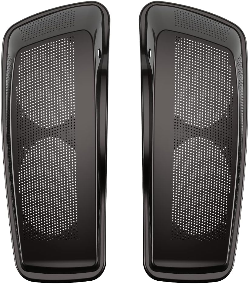 Advanblack Saddlebag Dual 6x9 Speaker lids, Audio Covers Fit for H-D Touring, Road Glide, Street Glide Special, Road King, 2014 2015 2016 2017 2018 2019 2020 2021 2022 2023