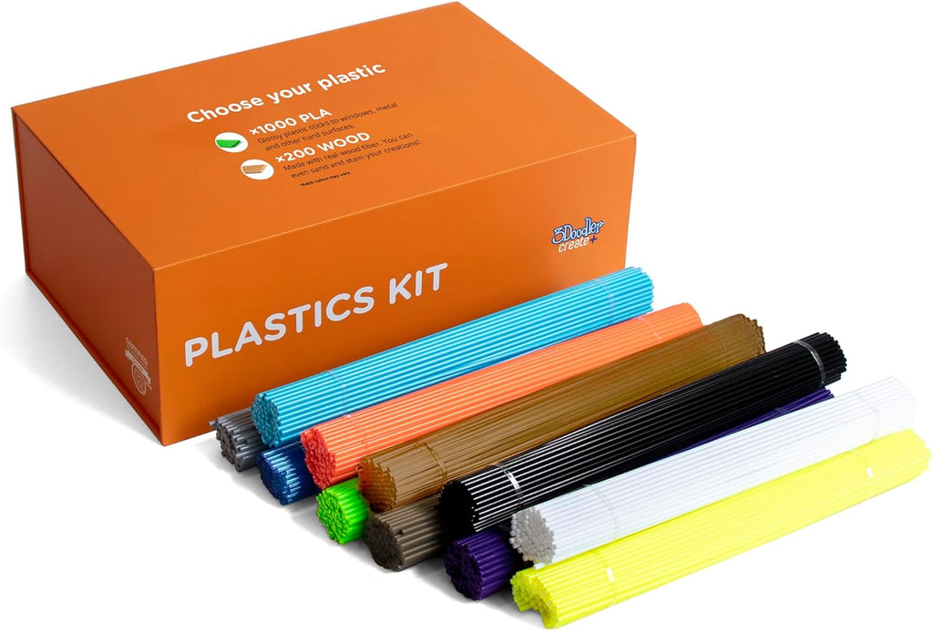 3Doodler EDU Create+ Learning Pack, Full Set with 12 3D Printing Pens + 1200 Strands of Plastic Filament + Classroom Activity Plans