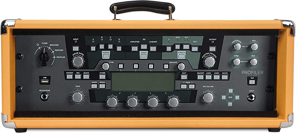 Sound Town Vintage 3U Amp Rack Case, 12.5' Depth with Rubber Feet, Dust Cover, Kickstand, Orange (STVRC-3OR)