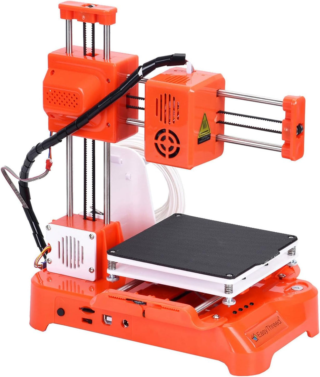 Mini Desktop 3D Printer, Toy Box 3D Printer, with Removable Magnetic Print Base, Pla Filament Removable Magnetic Plate USB Cable Tf Card Size 100 * 100 * 100mm