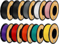 Kingroon High Speed PLA Bundle 3D Printer Filament 1.75mm, 3D Printer Rapid Filament for 30-600mm/s Hyper Printing Filament, Dimensional Accuracy +/- 0.03 mm, 10 kg Plastic Spool (22lbs（Mixed Colors）