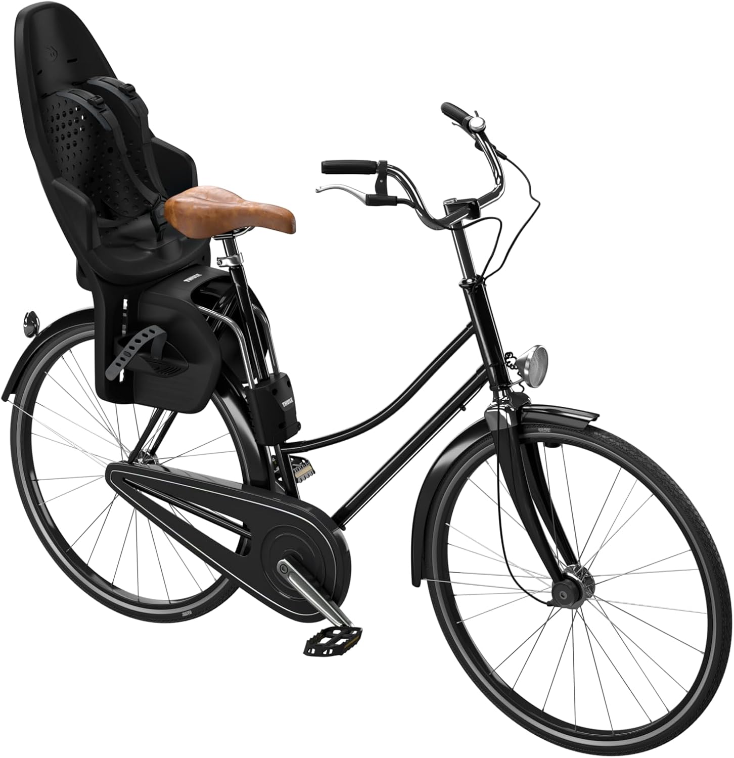 Thule Yepp 2 Mounted Child Bike seat, Adjustable footrests, 5-Point Harness and Easy to Mount Design