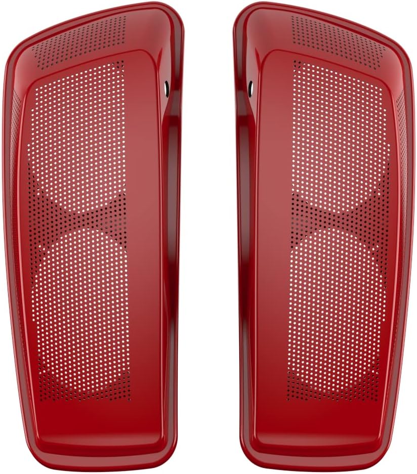 Advanblack Saddlebag Dual 6x9 Speaker lids, Audio Covers Fit for H-D Touring, Road Glide, Street Glide Special, Road King, 2014 2015 2016 2017 2018 2019 2020 2021 2022 2023