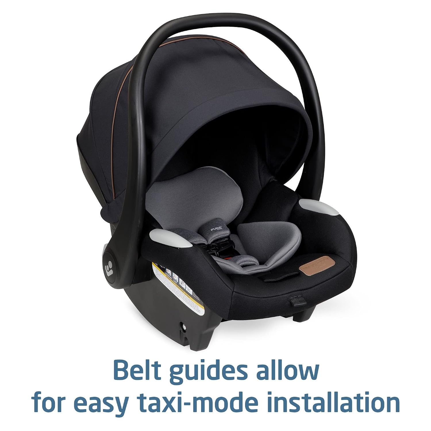 Maxi-Cosi Mico Luxe Infant Car Seat with Base, Rear Facing Car Seat For Babies, Baby Carseat 4-30 lbs, Baby Car Seats, Infant Car Seats, Midnight Glow