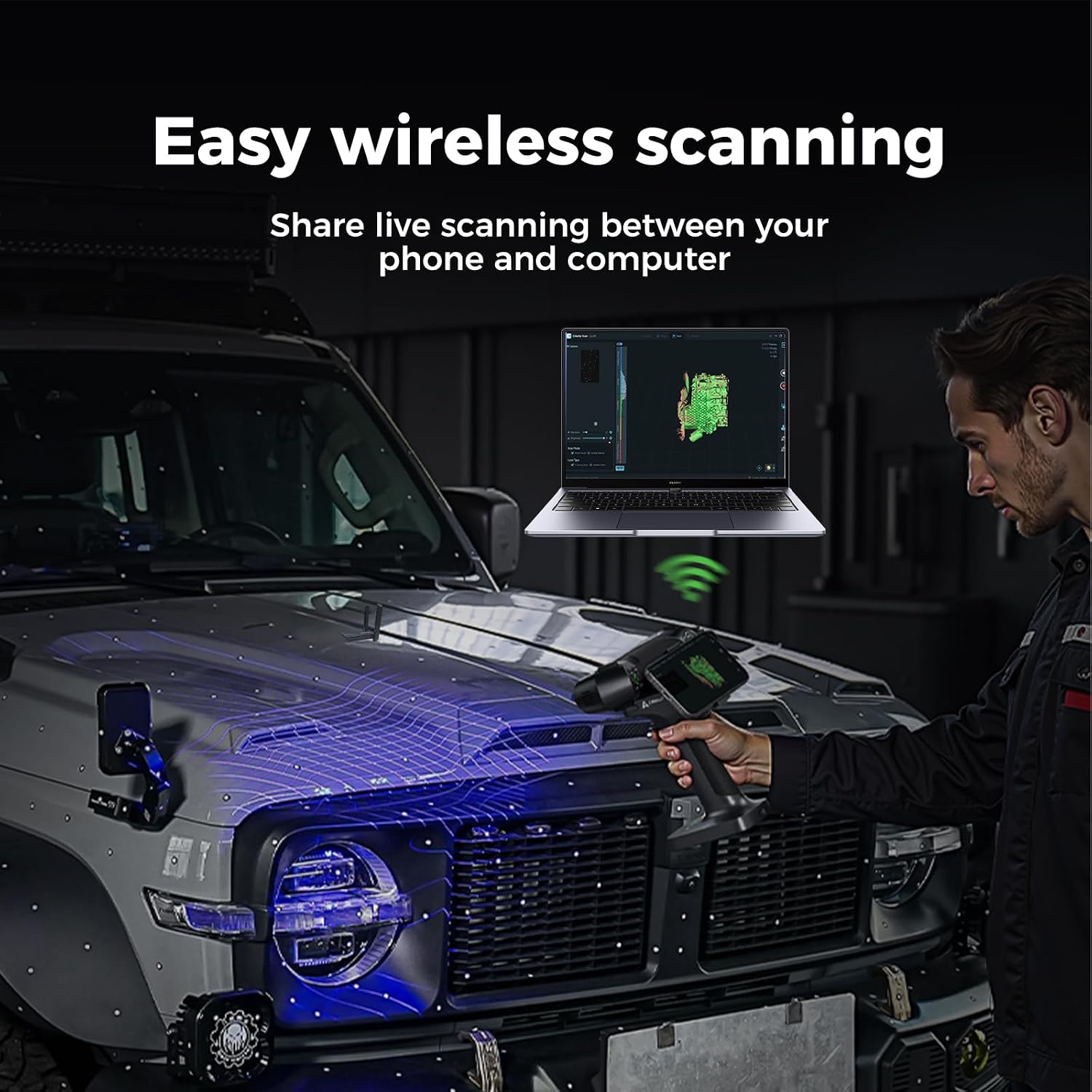 Creality Scan Bridge for Raptor/Raptor Pro/RaptorX/Sermoon S1, Supports WiFi 6 Wireless Screen Mirroring, Smart Phone Application, Large Capacity and Fast Charging, Lightweight and Compact for Use