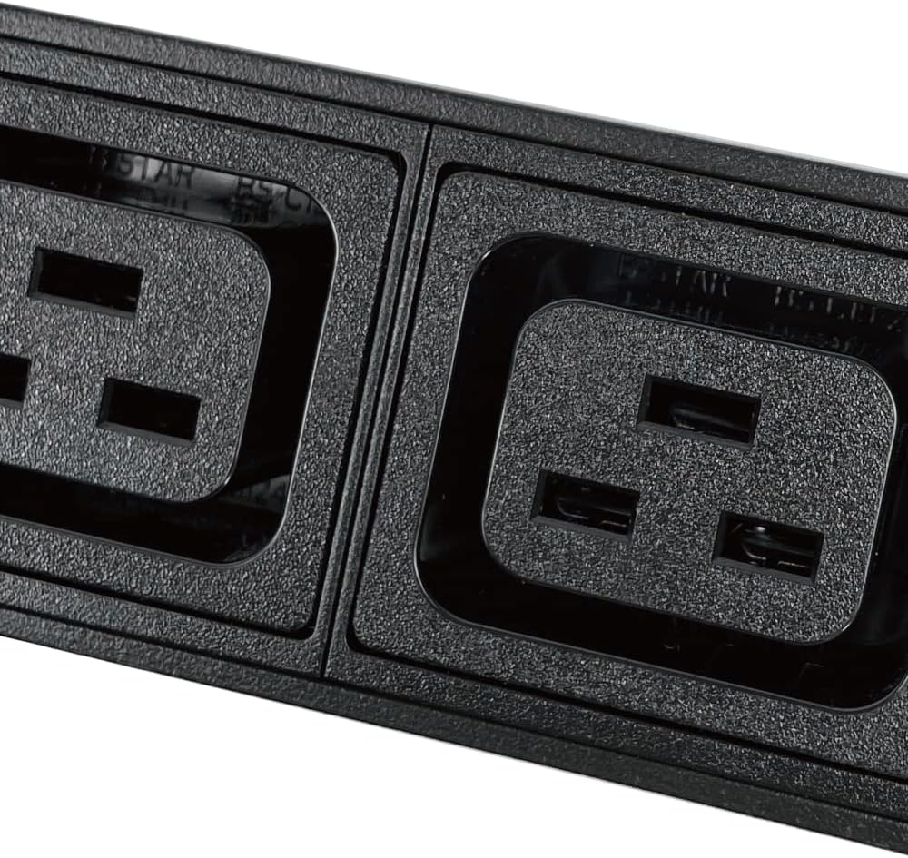 Metered-Breaker-Surge Protection PDU, 240V, L6-30P, 30A, 7200watts, (6) C13 & (2) C19 Outlets, Crypto Mining, Data Centre, ASIC/RIGS, Power Distribution Unit