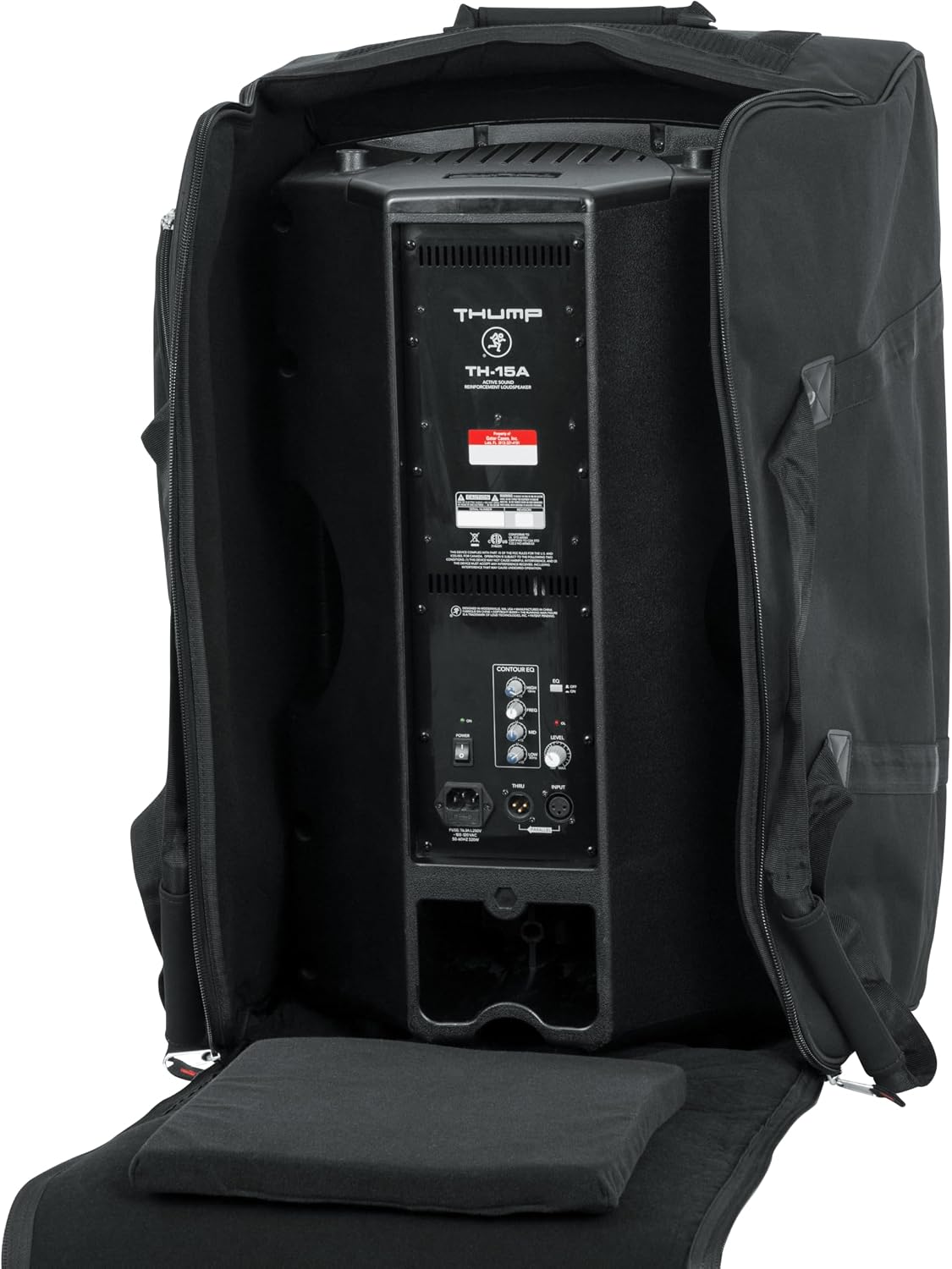 Gator Cases Rolling Speaker Bag for Standard Format 15' Loudspeakers with Retractable Pull Handle (GPA-715)